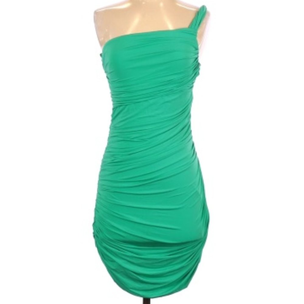 BCBG Max Azria One Shoulder Cocktail Dress